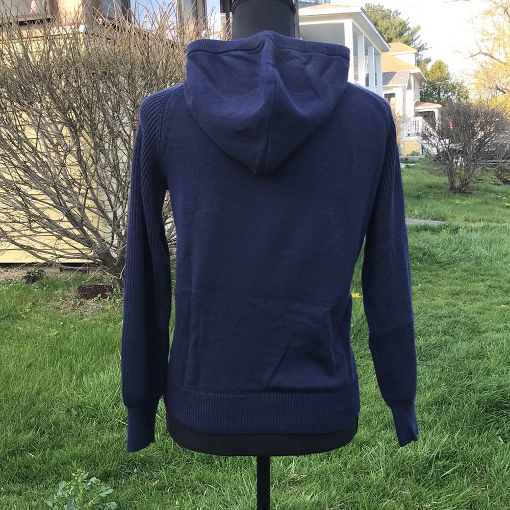 Style & Co Rainbow Stripe Knit Kangaroo Pocket Hoodie Sweater, Small, Fit=Medium - Picture 3 of 14